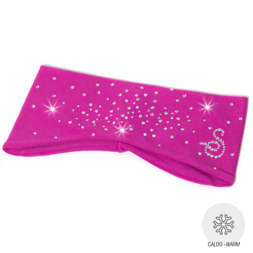 Sagester Stirnband mit Strass MIC17  Fuchsia